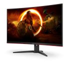 Asztali monitor, AOC Ívelt Gaming 165Hz VA monitor 31.5" CQ32G2SE/BK, 2560x1440, 16:9, 250cd/m2, 1ms, 2xHDMI/DisplayPort, hangszóró