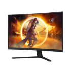 Asztali monitor, AOC Ívelt Gaming 180Hz monitor 31,5" CQ32G4VE, 2560x1440, 16:9, 300cd/m2, 1ms, 2xHDMI/DisplayPort, HDR10