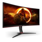 Asztali monitor, AOC Ívelt Gaming 144Hz VA monitor 34" CU34G2X/BK, 3440x1440, 21:9, 300cd/m2, 1ms, 2xHDMI/2xDisplayPort/4xUSB