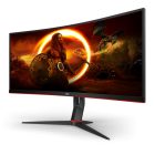 Asztali monitor, AOC Ívelt Gaming 144Hz VA monitor 34" CU34G2X/BK, 3440x1440, 21:9, 300cd/m2, 1ms, 2xHDMI/2xDisplayPort/4xUSB