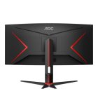 Asztali monitor, AOC Ívelt Gaming 144Hz VA monitor 34" CU34G2X/BK, 3440x1440, 21:9, 300cd/m2, 1ms, 2xHDMI/2xDisplayPort/4xUSB