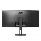 Asztali monitor, AOC ívelt monitor 34" CU34V5C/BK 3440x1440, 21:9, 300cd/m2, 4ms, HDMI/DisplayPort/USBx4/USB-C, hangszóró