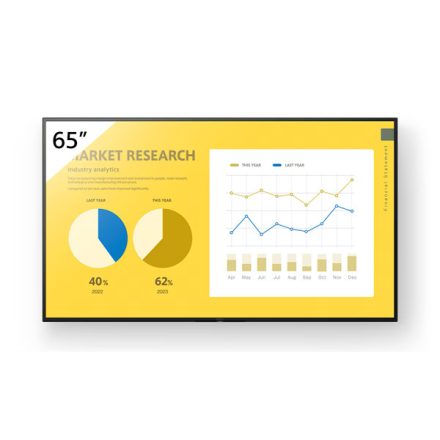 Reklámkijelző, SONY Bravia 16/7 FW-65EZ20L 65&quot, Android TV, 3840x2160, 16:9