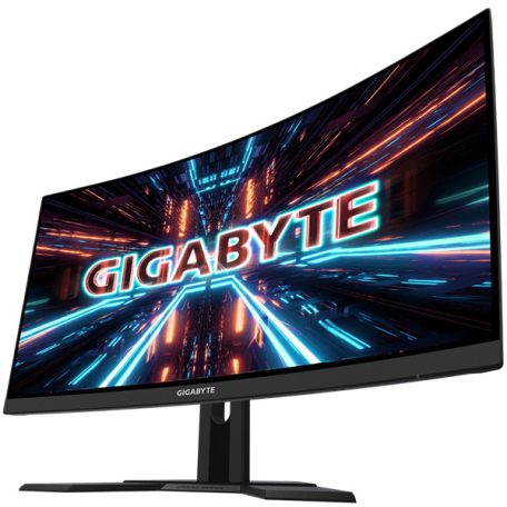 Asztali monitor, Gigabyte Ívelt VA LED monitor 27" G27QC 2560x1440, 2xHDMI/Displayport/2xUSB