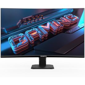   Asztali monitor, Gigabyte Ívelt VA LED monitor 27" GS27FC 1920x1080, 2xHDMI/Displayport