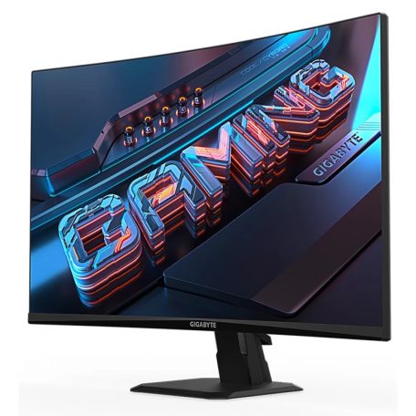 Asztali monitor, Gigabyte Ívelt VA LED monitor 27" GS27FC 1920x1080, 2xHDMI/Displayport