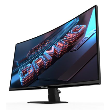 Asztali monitor, Gigabyte Ívelt VA LED monitor 27" GS27QCA 2560x1440, 2xHDMI/Displayport