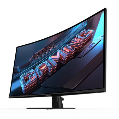 Asztali monitor, Gigabyte Ívelt VA LED monitor 31.5" GS32QC, 2560x1440 2xHDMI, Displayport