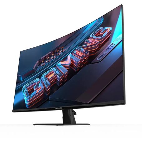 Asztali monitor, Gigabyte Ívelt VA LED Monitor 31.5" GS32QCA 2560x1440 2xHDMI/Displayport
