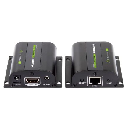 Techly HDMI extender, Cat.6/6A/7, 60 méter, IR