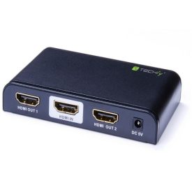   Techly HDMI splitter, 1 in 2 out, 30 méter, 4K Ultra HD, HDMI 2.0