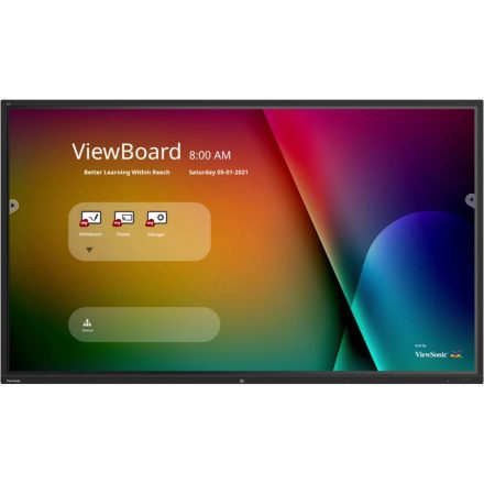 Interaktív kijelző, ViewSonic IFP8652-1B, 4K (3840 x 2160) felbontás, 86" / 218 cm képátló
