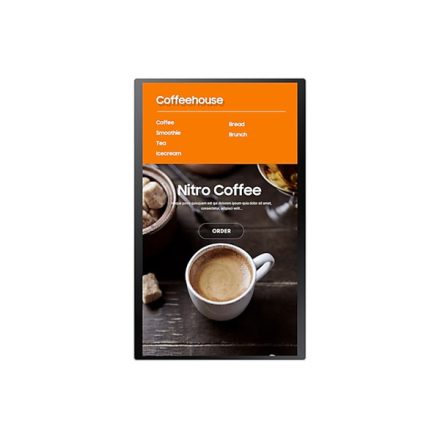 Reklámkijelző, Samsung KM24A 16/7 Smart signage Kioszk, Fehér, 24&quot