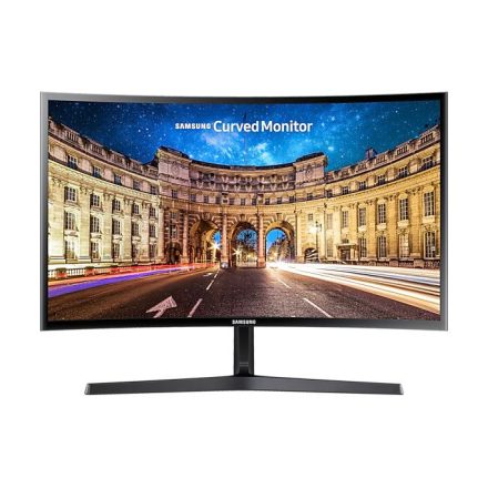 Asztali monitor, Samsung 24 LS24C366EAUXEN FHD VA 16:9 4ms ívelt monitor"