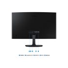 Asztali monitor, Samsung 24 LS24D360GAUXEN FHD IPS 16:9 4ms ívelt monitor