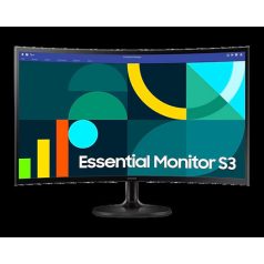   Asztali monitor, Samsung 27 LS27D366GAUXEN FHD VA 16:9 4ms ívelt monitor"