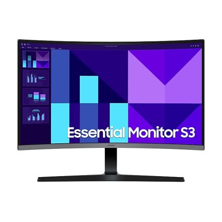 Asztali monitor, Samsung 27 LS27D390GAUXEN FHD VA 16:9 4ms ívelt monitor