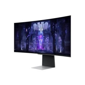   Asztali monitor, Samsung 34 LS34BG850SUXEN Odyssey G8 4K UHD OLED 21:9 1ms Ívelt gamer smart ultrawide monitor
