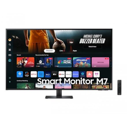 Asztali monitor, Samsung 43 LS43DM702UUXDU 4K UHD VA 16:9 4ms smart monitor"