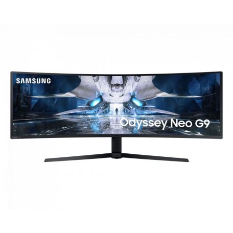 Asztali monitor, Samsung 49 LS49AG950NPXEN G9 DQHD VA 32:9 1ms ívelt gamer ultrawilde monitor"