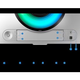   Asztali monitor, Samsung 49 LS49CG934SUXEN Odyssey G9 G93SC DQHD OLED 32:9 0,03ms ívelt gamer ultrawilde monitor