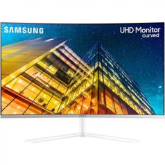   Asztali monitor, Samsung 32 LU32R591CWPXEN 4K UHD VA 16:9 4ms ívelt gamer monitor"