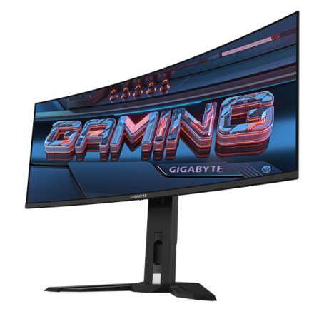 Asztali monitor, Gigabyte OLED monitor 34" MO34WQC 3440x1440, 2xHDMI/Displayport/4xUSB