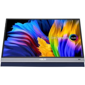   Asztali monitor, Asus 15.6" MQ16AH ZenScreen - hordozható monitor - USB-C Pivot - OLED