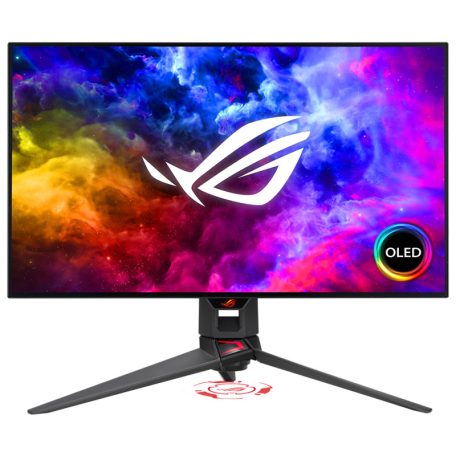 Asztali monitor, Asus 27" ROG Swift PG27AQDM monitor - OLED - Bontott, Sérült termék