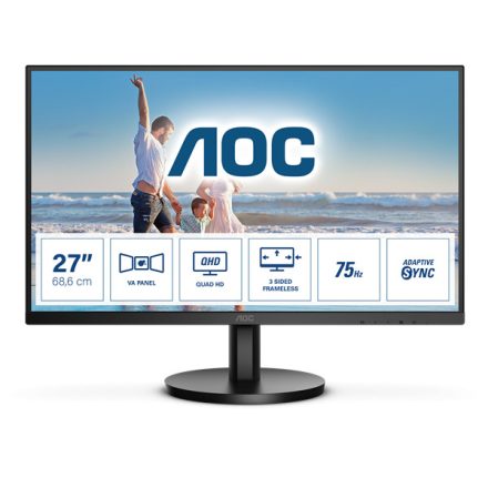 Asztali monitor, AOC VA monitor 27" Q27B3MA