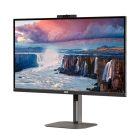 Asztali monitor, AOC IPS monitor 27" Q27V5CW/BK, 2560x1440, 16:9, 300 cd/m2, 1 ms, HDMI/DisplayPort/USBx4/USB-C, webkamera