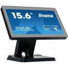 Asztali monitor, Iiyama touch monitor, 15,6", 1366x768, 16:9, 255cd, 8ms, 500:1,VGA/HDMI/DP, T1633MC