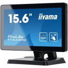 Asztali monitor, Iiyama touch monitor, 15,6", 1366x768, 16:9, 255cd, 8ms, 500:1,VGA/HDMI/DP, T1633MC
