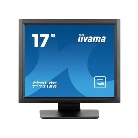 Asztali monitor, iiyama touch monitor, 17, 1280x1024, 5:4, 200cd, 5ms, 1000:1,VGA/HDMI/DP, T1731SR