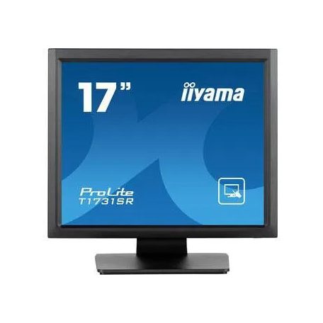 Asztali monitor, iiyama touch monitor, 17", 1280x1024, 5:4, 200cd, 5ms, 1000:1,VGA/HDMI/DP, T1731SR