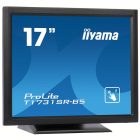Asztali monitor, Iiyama touch monitor, 17", 1280x1024, 5:4, 200cd, 5ms, 1000:1,VGA/HDMI/DP, T1731SR, fekete