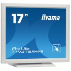 Asztali monitor, Iiyama touch monitor, 17", 1280x1024, 5:4, 200cd, 5ms, 1000:1,VGA/HDMI/DP, T1731SR, fehér