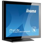 Asztali monitor, Iiyama touch monitor, 17", 1280x1024, 5:4, 215cd, 5ms, 1000:1,VGA/HDMI/DP, T1732MSC, fekete