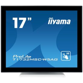   Asztali monitor, Iiyama touch monitor, 17", 1280x1024, 5:4, 215cd, 5ms, 1000:1,VGA/HDMI, T1732MSC, fehér