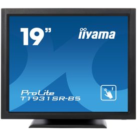   Asztali monitor, Iiyama touch monitor, 19", 1280x1024, 5:4, 250cd, 5ms, 1000:1, VGA/HDMI/DP, T1931SR, hangszóró