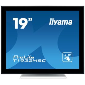   Asztali monitor, Iiyama touch monitor, 19", 1280x1024, 5:4, 215cd, 14ms, 1000:1, VGA/HDMI/DP, T1932MSC, fehér