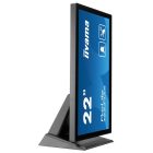 Asztali monitor, Iiyama 24/7 touch monitor, 21,5", 1920x1080, 16:9, 305cd, 8ms,/HDMI/Ethernet, android, 2GB/16GB, T2234AS