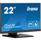 Asztali monitor, Iiyama touch IPS monitor 21.5 T2254MSC-B1AG, 1920x1080, 16:9, 250cd/m2, 4ms, HDMI/DP/HDCP, hangszóró