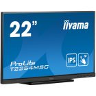 Asztali monitor, Iiyama touch IPS monitor 21.5 T2254MSC-B1AG, 1920x1080, 16:9, 250cd/m2, 4ms, HDMI/DP/HDCP, hangszóró