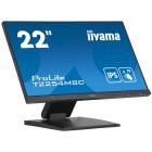 Asztali monitor, Iiyama touch IPS monitor 21.5 T2254MSC-B1AG, 1920x1080, 16:9, 250cd/m2, 4ms, HDMI/DP/HDCP, hangszóró