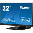 Asztali monitor, Iiyama touch IPS monitor 21.5 T2254MSC-B1AG, 1920x1080, 16:9, 250cd/m2, 4ms, HDMI/DP/HDCP, hangszóró