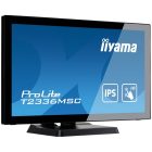 Asztali monitor, Iiyama touch monitor, 23,8", 1920x1080, 16:9, 215cd, 5ms, 1000:1, DVI/VGA/HDMI, hangszóró, T2336MSC-B3