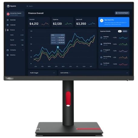 Asztali monitor, Lenovo 23" ThinkVision T23I-30 - IPS WLED monitor