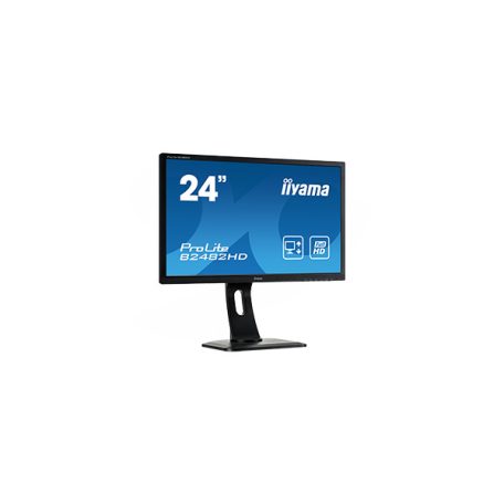 Asztali monitor, Iiyama touch IPS monitor 23.6" T2454MSC-B1AG, 1920x1080, 16:9, 250cd/m2, 4ms, VGA/HDMI/HDCP/2xUSB, hangszóró