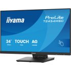 Asztali monitor, Érintőképernyős Iiyama touch IPS monitor, 23,8&quot, 1920 x 1080, 16:9, 300cd, 4ms, 1000:1, HDMI/DP/USBx2, T2454MSC-B3AG